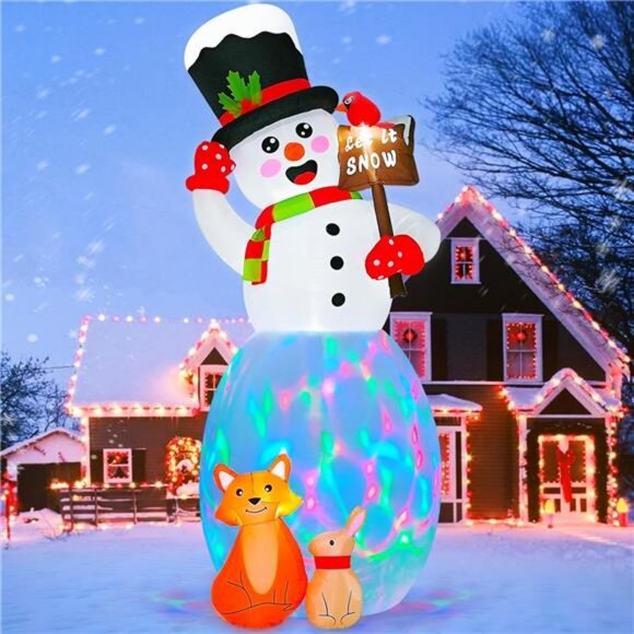 12FT Christmas Inflatable Snowman Outdoor Decoration Christmas Blow Ups
